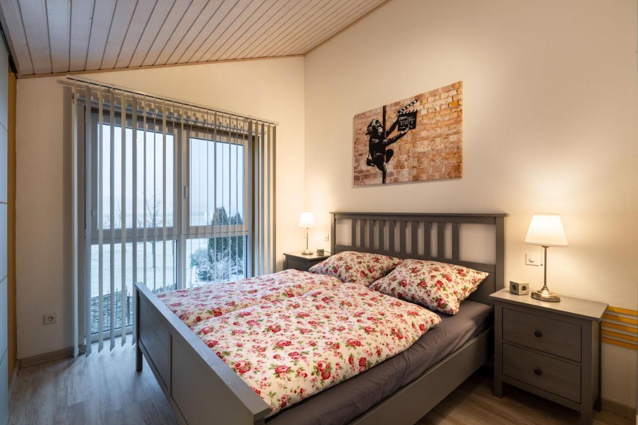 Gemuetliche Ferienwohnung Mit Panoramablick Muttensweiler Exterior foto