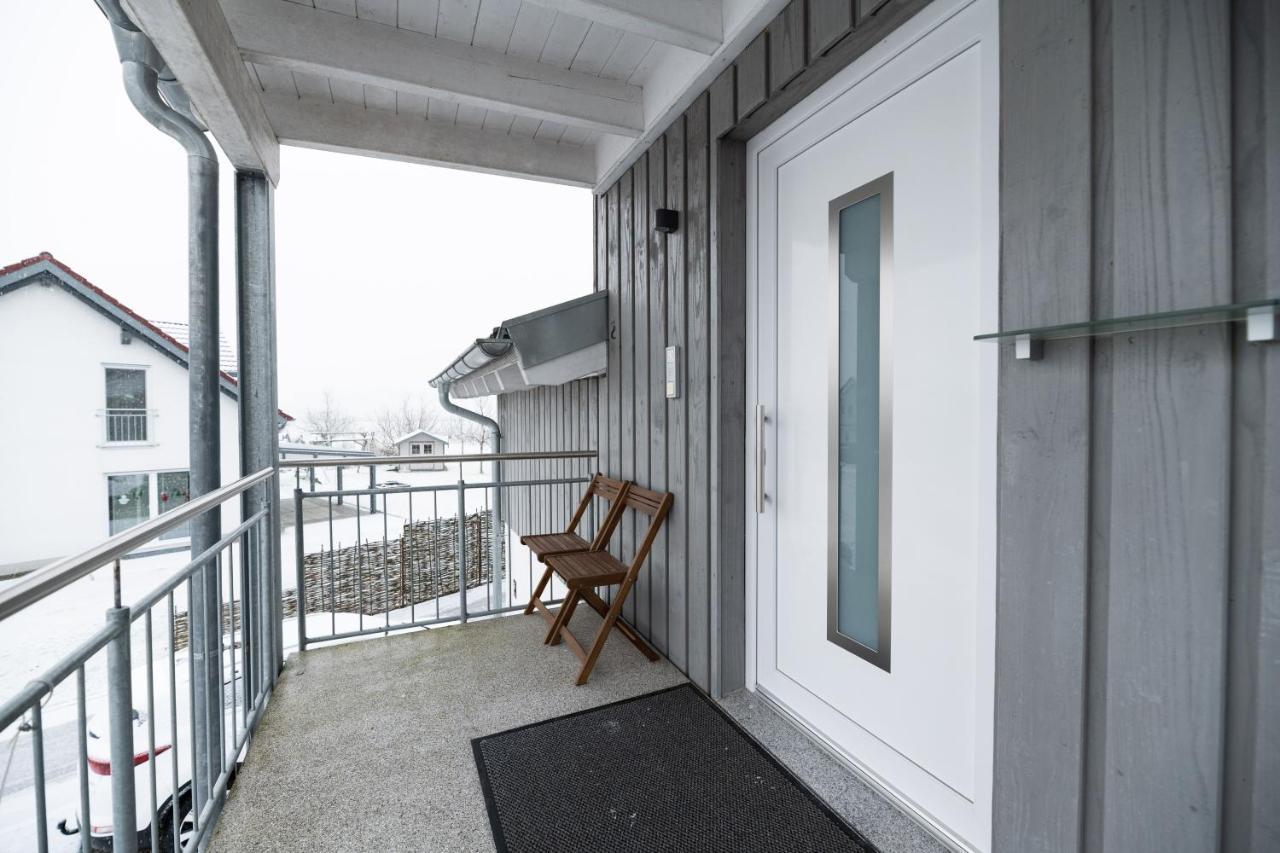 Gemuetliche Ferienwohnung Mit Panoramablick Muttensweiler Exterior foto